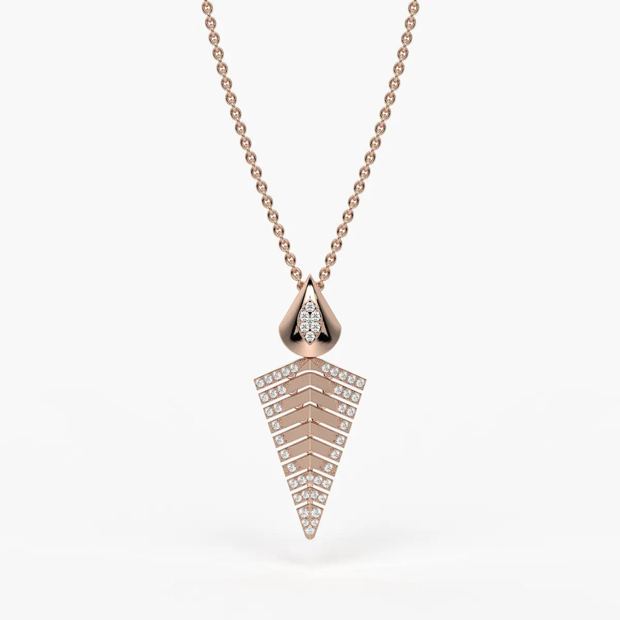 Chevron Tapered Pendant