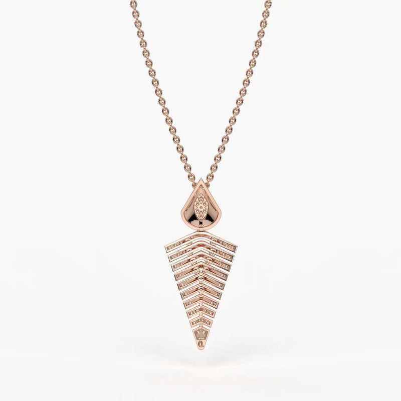 Chevron Tapered Pendant