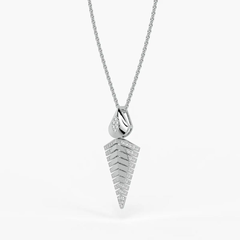 Chevron Tapered Pendant