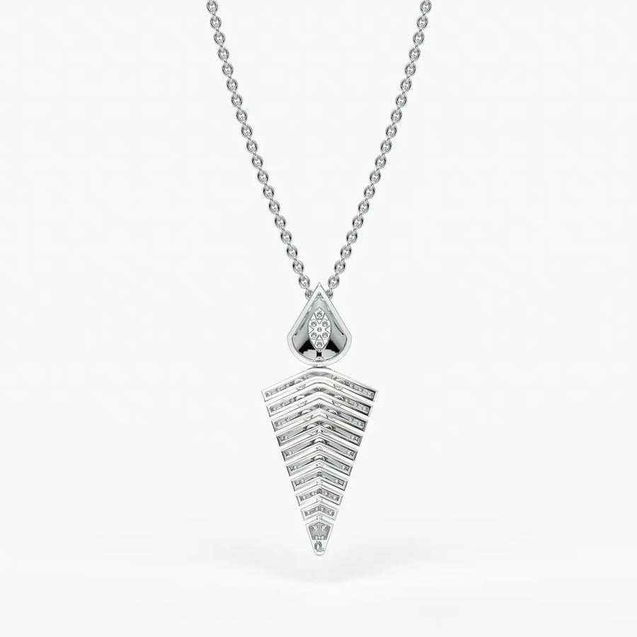 Chevron Tapered Pendant