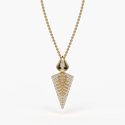 Chevron Tapered Pendant