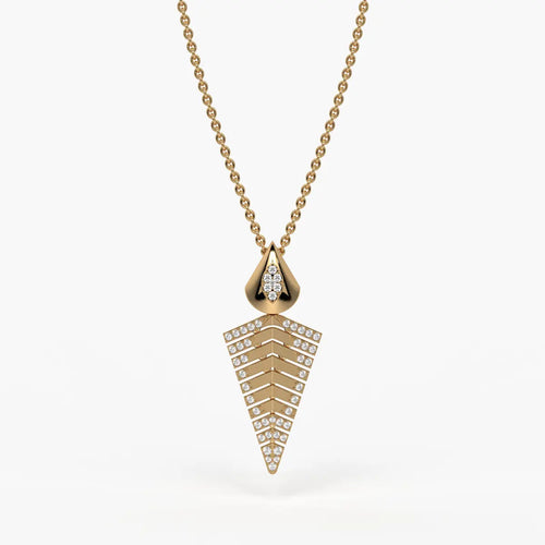 Chevron Tapered Pendant
