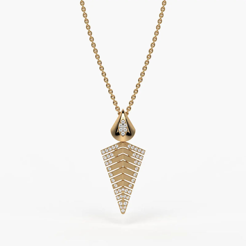 Chevron Tapered Pendant