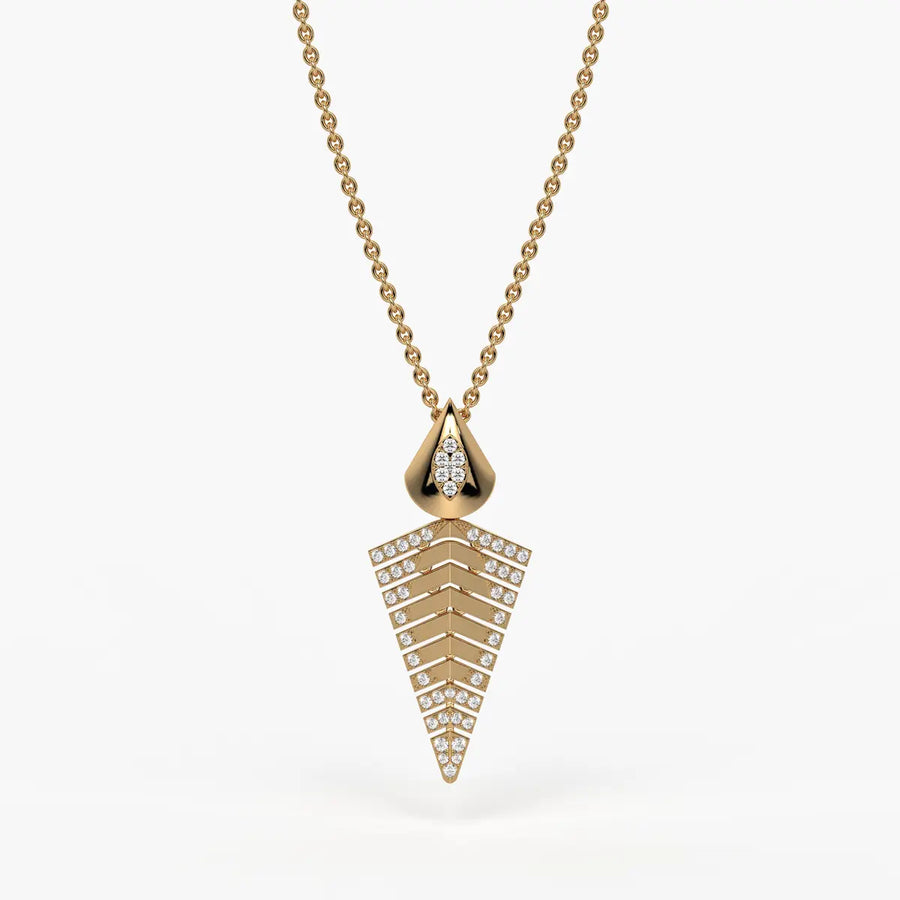 Chevron Tapered Pendant