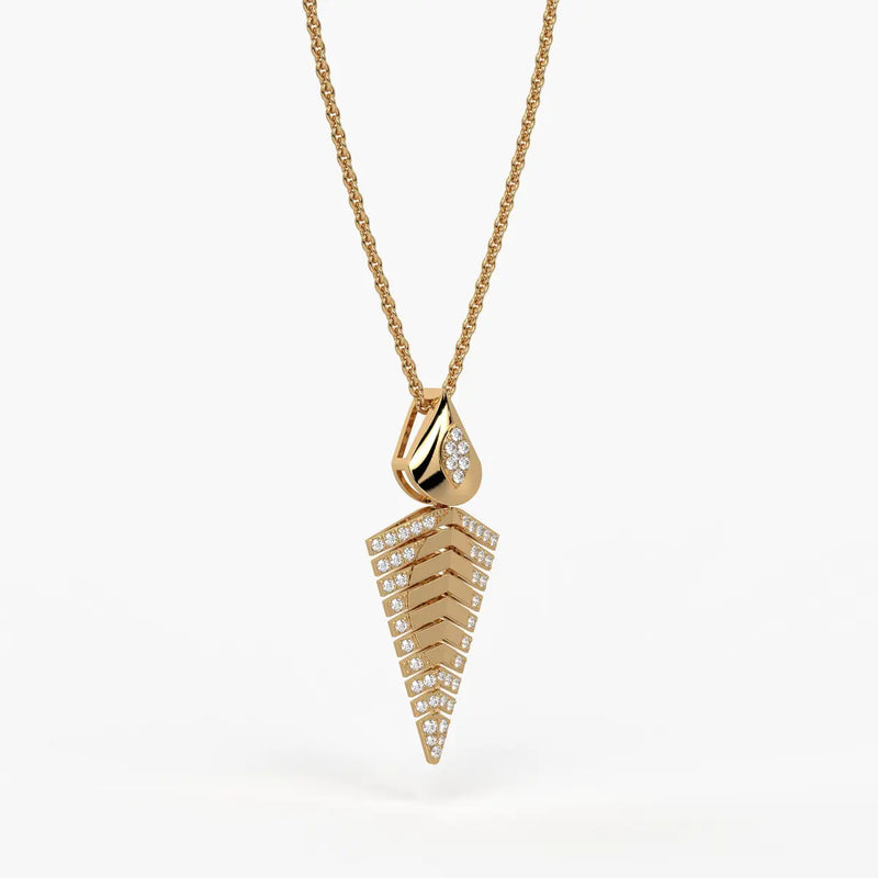 Chevron Tapered Pendant