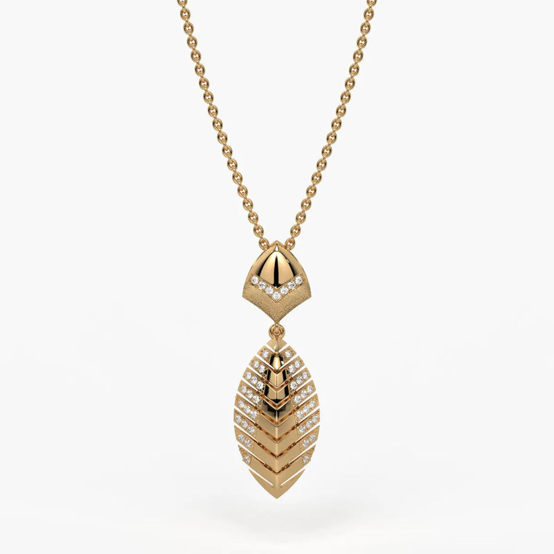 Plumera Chevron Diamond Pendant