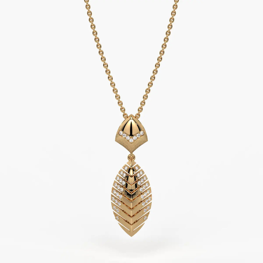 Plumera Chevron Diamond Pendant