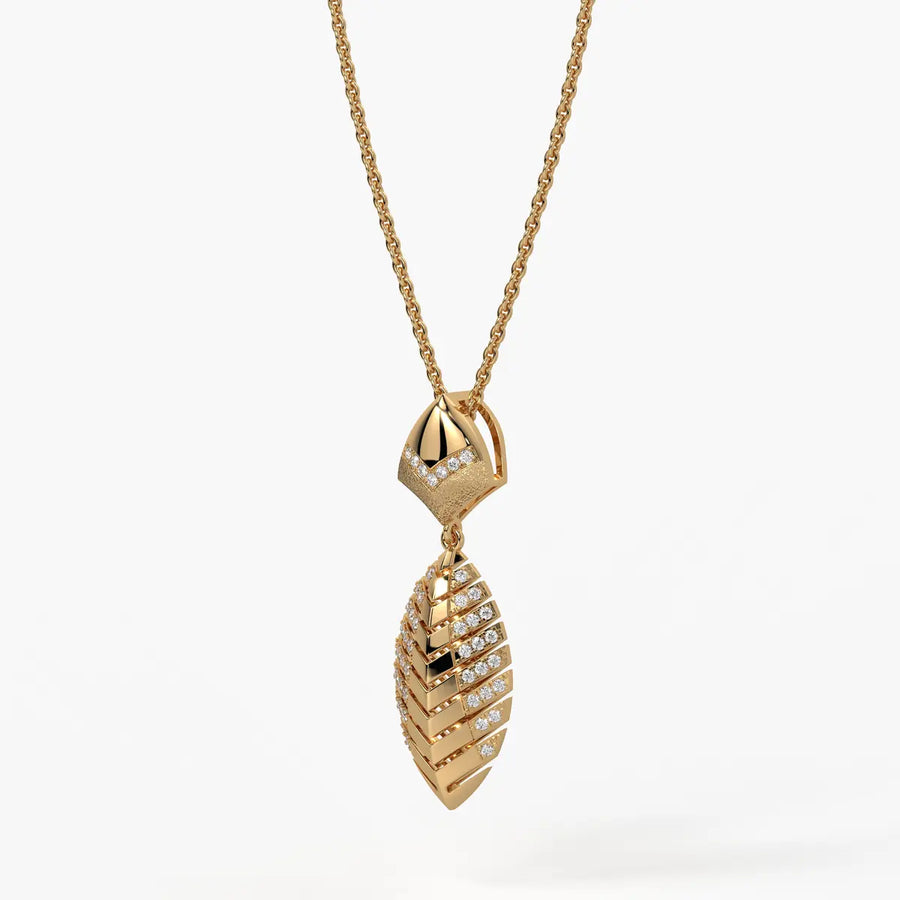 Plumera Chevron Diamond Pendant