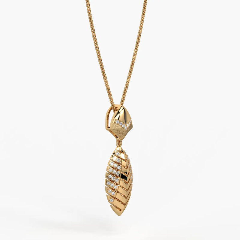 Plumera Chevron Diamond Pendant