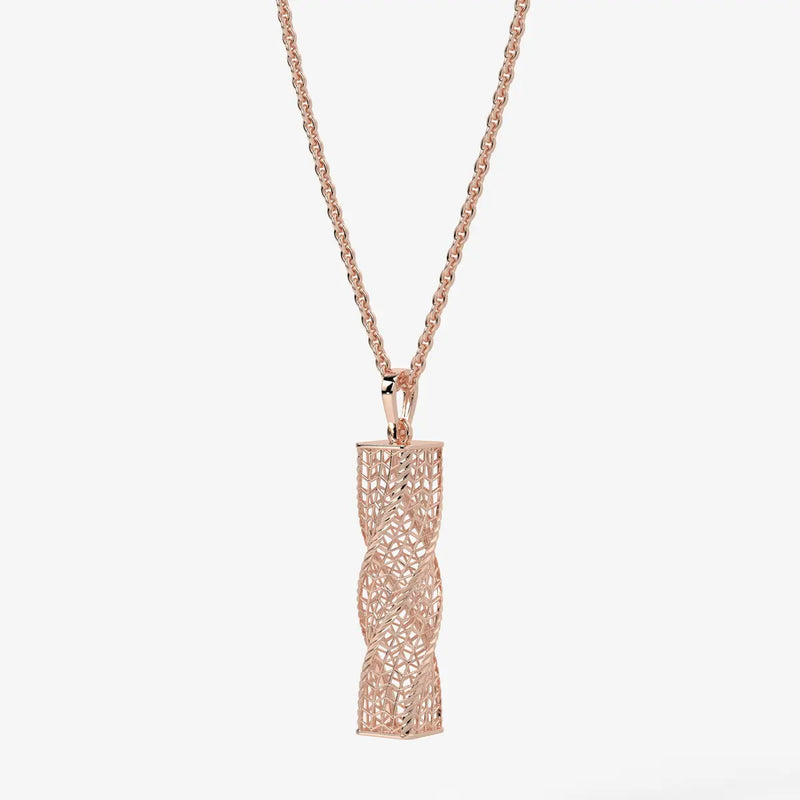 Spiral Mesh Bar Pendant