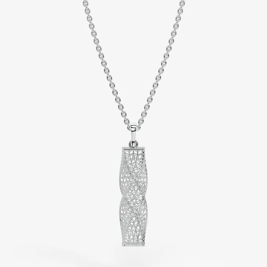 Spiral Mesh Bar Pendant