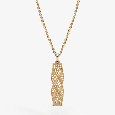 Spiral Mesh Bar Pendant