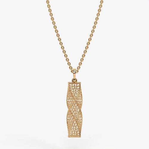 Spiral Mesh Bar Pendant