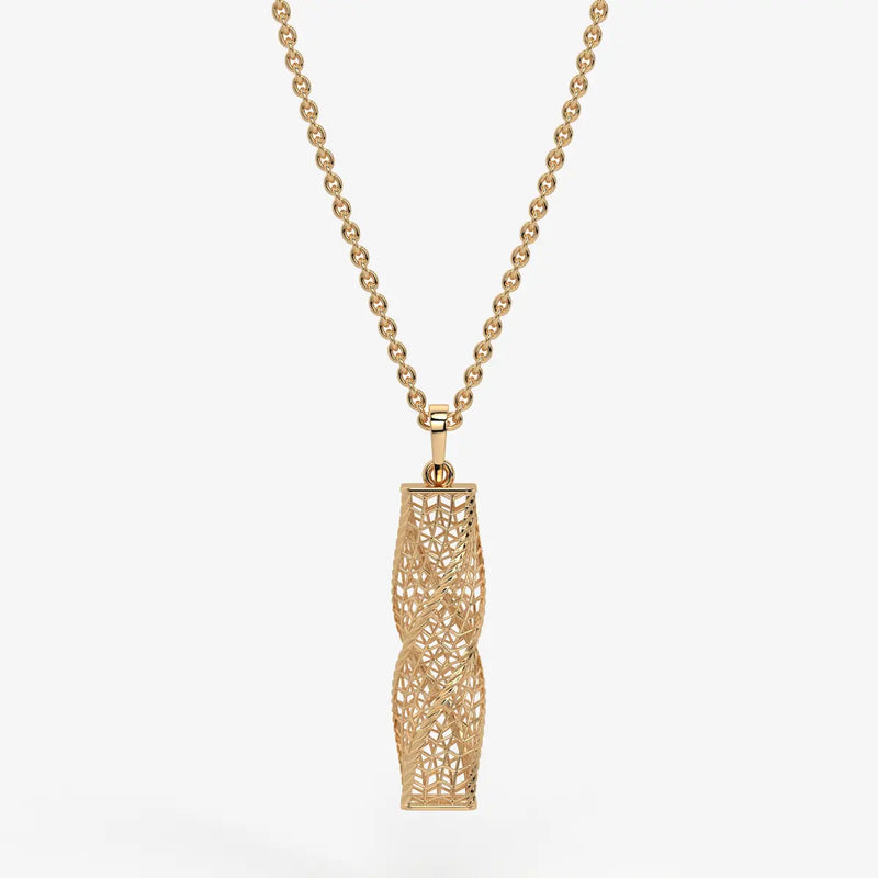Spiral Mesh Bar Pendant