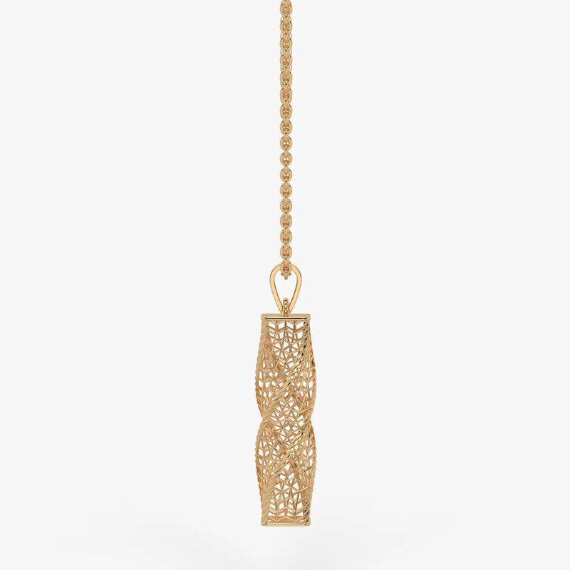 Spiral Mesh Bar Pendant