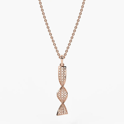 Twisted Lattice Drop Pendant