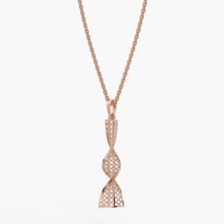 Twisted Lattice Drop Pendant
