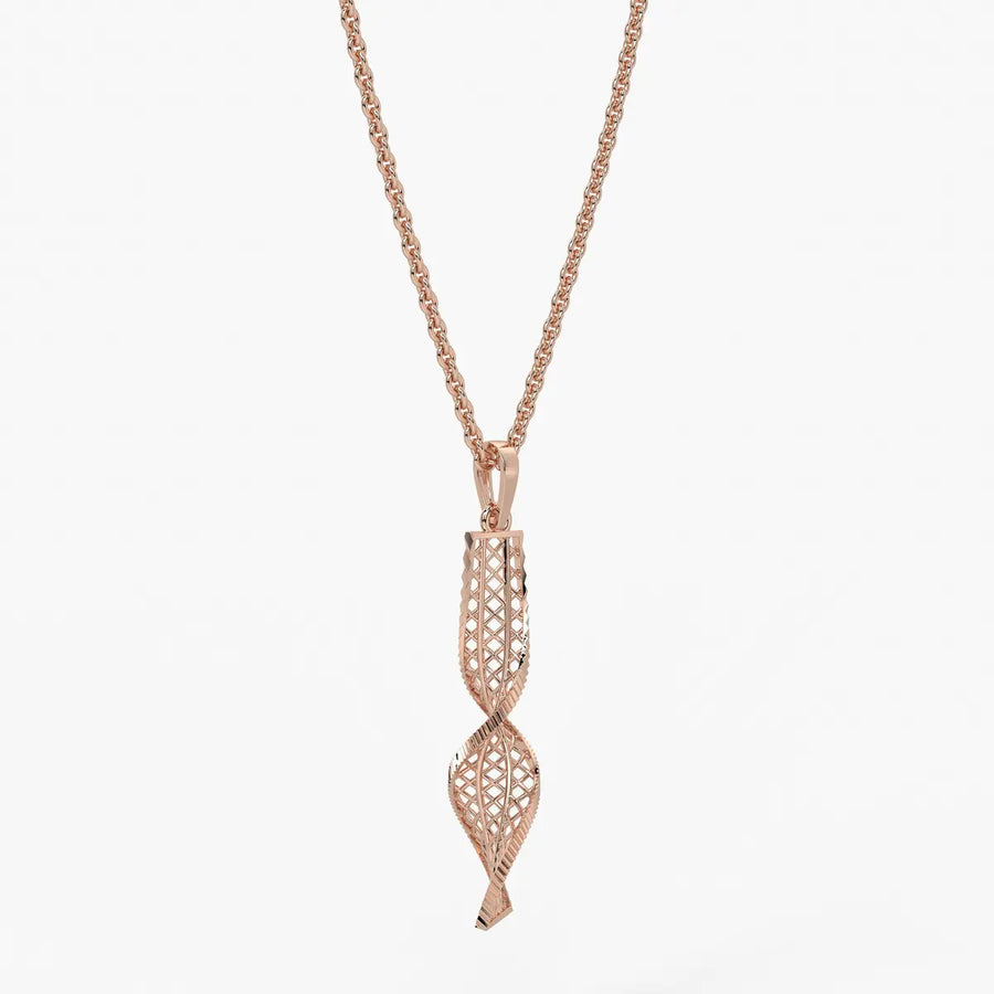 Twisted Lattice Drop Pendant