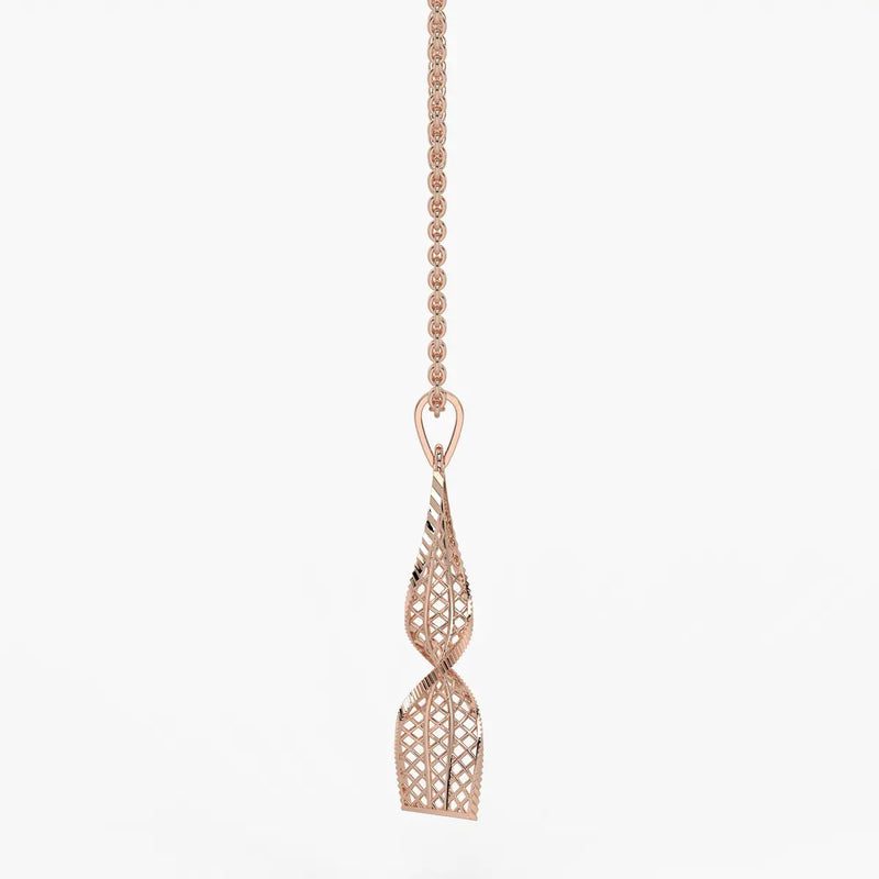 Twisted Lattice Drop Pendant