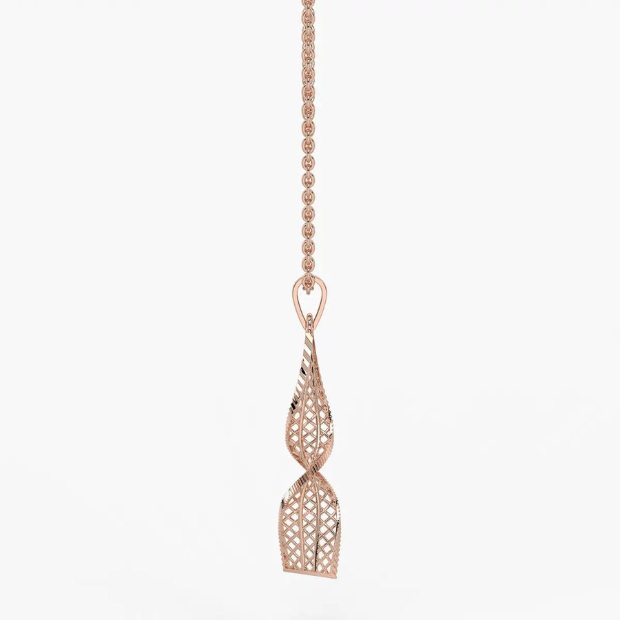 Twisted Lattice Drop Pendant