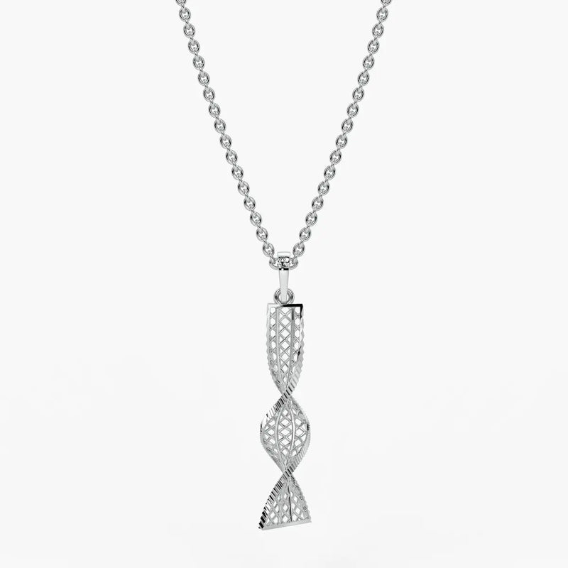 Twisted Lattice Drop Pendant