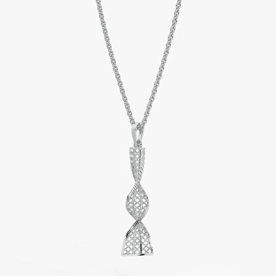 Twisted Lattice Drop Pendant