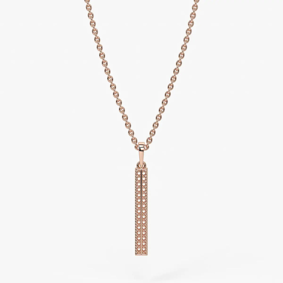 Linear Openwork Bar Pendant