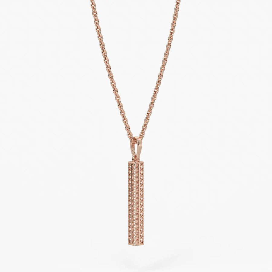 Linear Openwork Bar Pendant