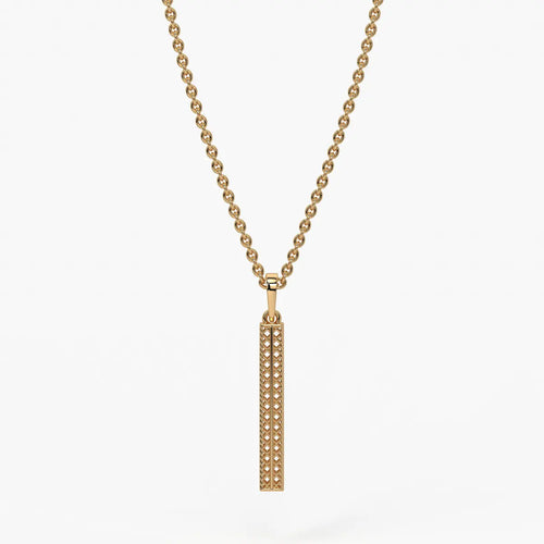 Linear Openwork Bar Pendant