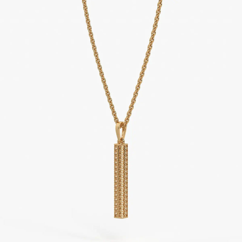 Linear Openwork Bar Pendant