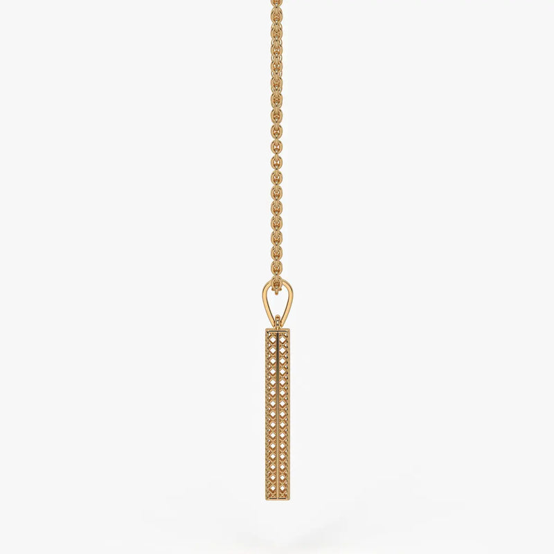 Linear Openwork Bar Pendant