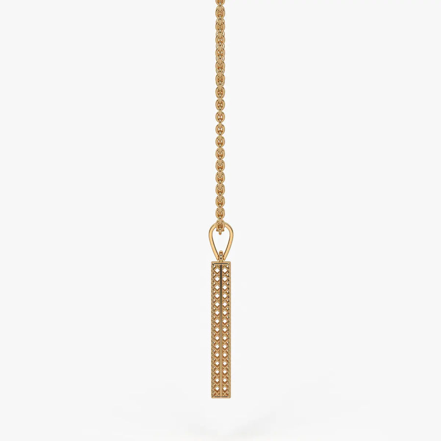 Linear Openwork Bar Pendant