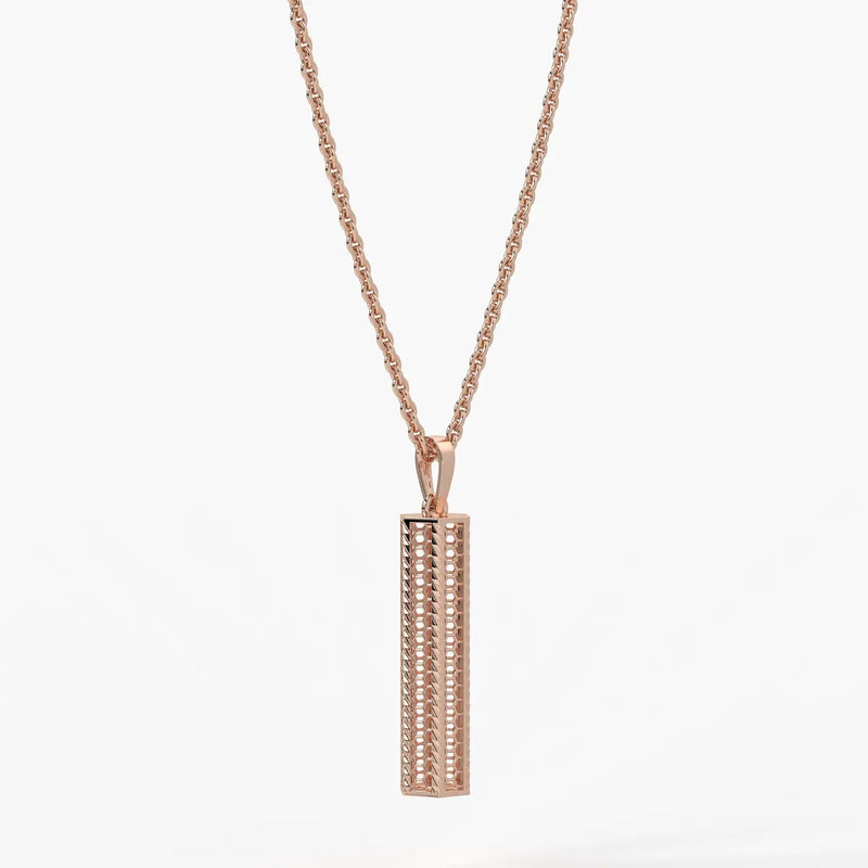 Vertical Geometric Bar Pendant