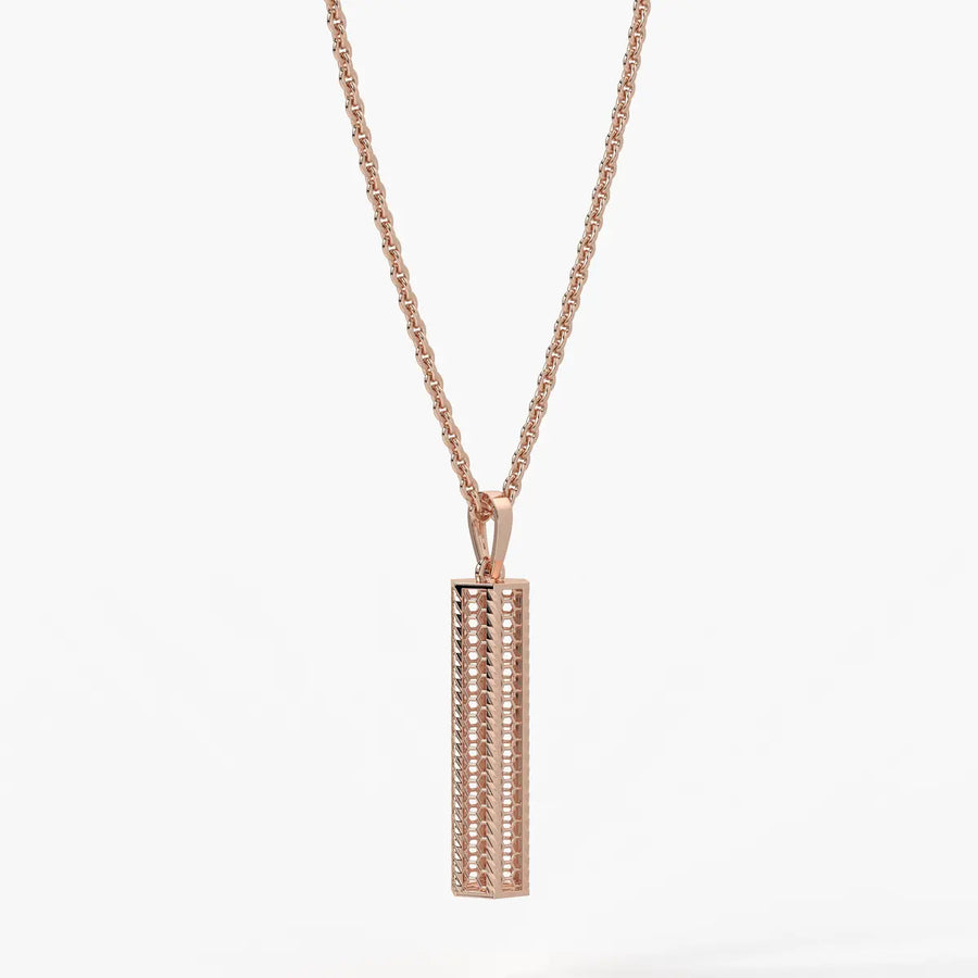 Vertical Geometric Bar Pendant