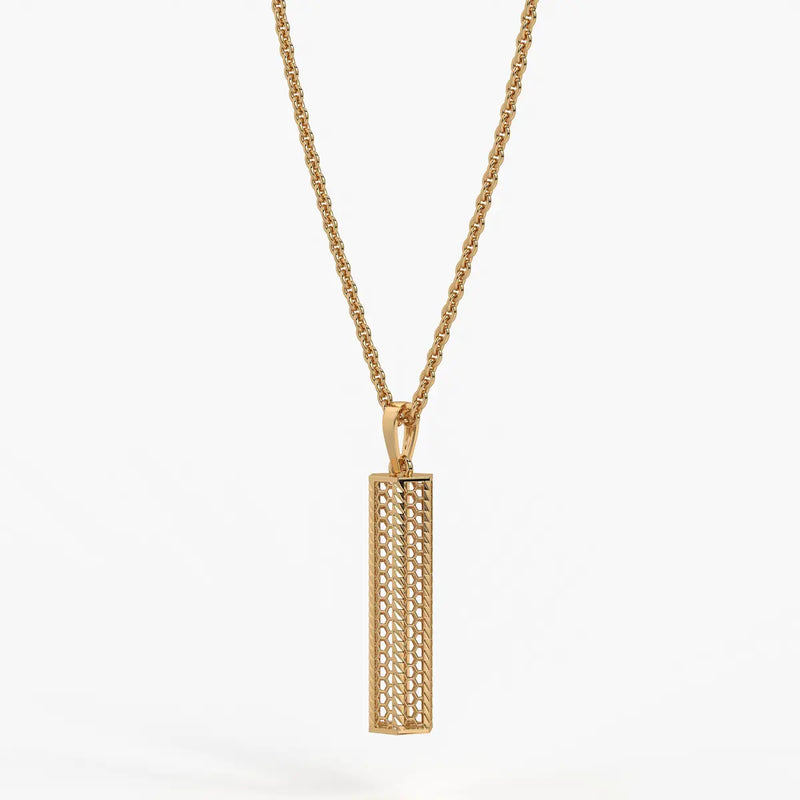 Vertical Geometric Bar Pendant
