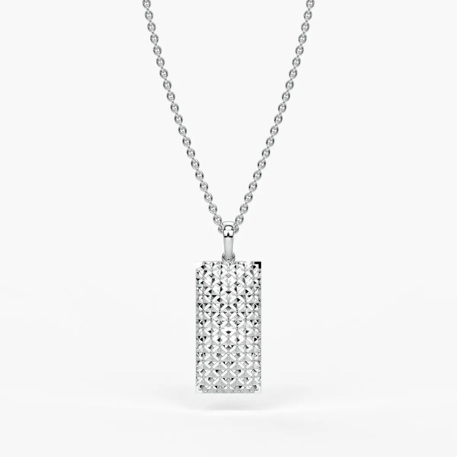 Geometric Rectangle Lattice Pendant