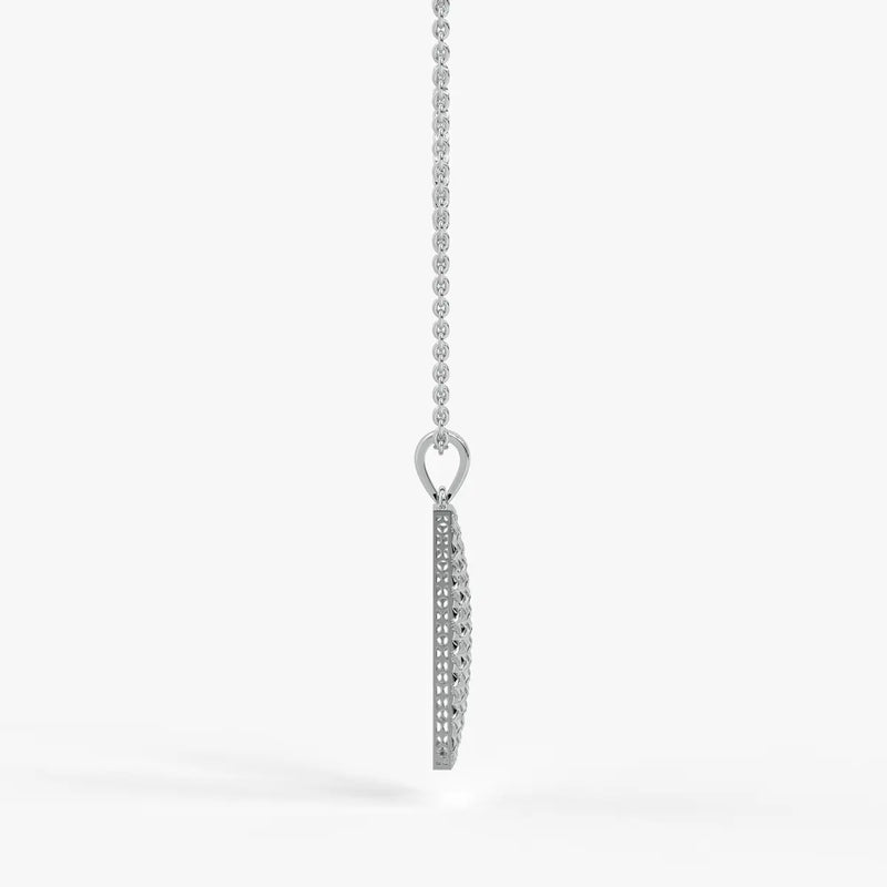 Geometric Rectangle Lattice Pendant