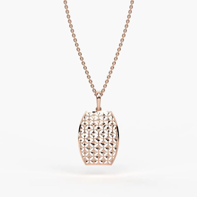 Oval Lattice Pendant