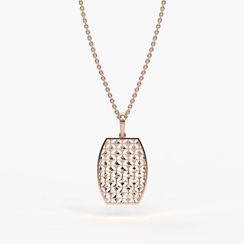 Oval Lattice Pendant