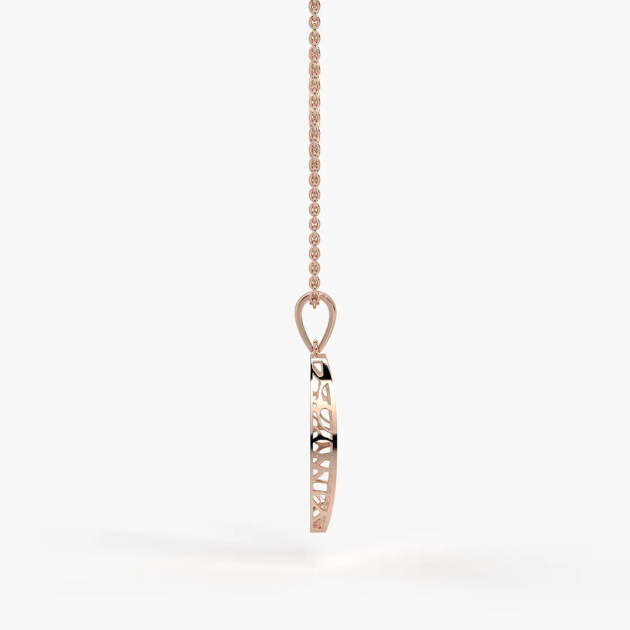 Oval Lattice Pendant