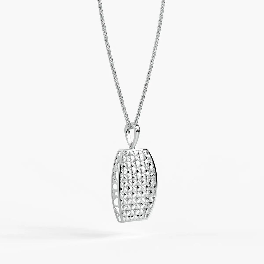 Oval Lattice Pendant