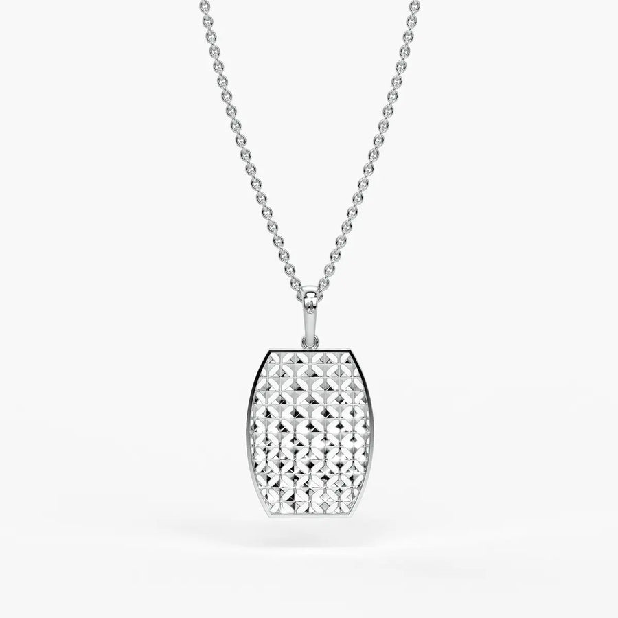 Oval Lattice Pendant