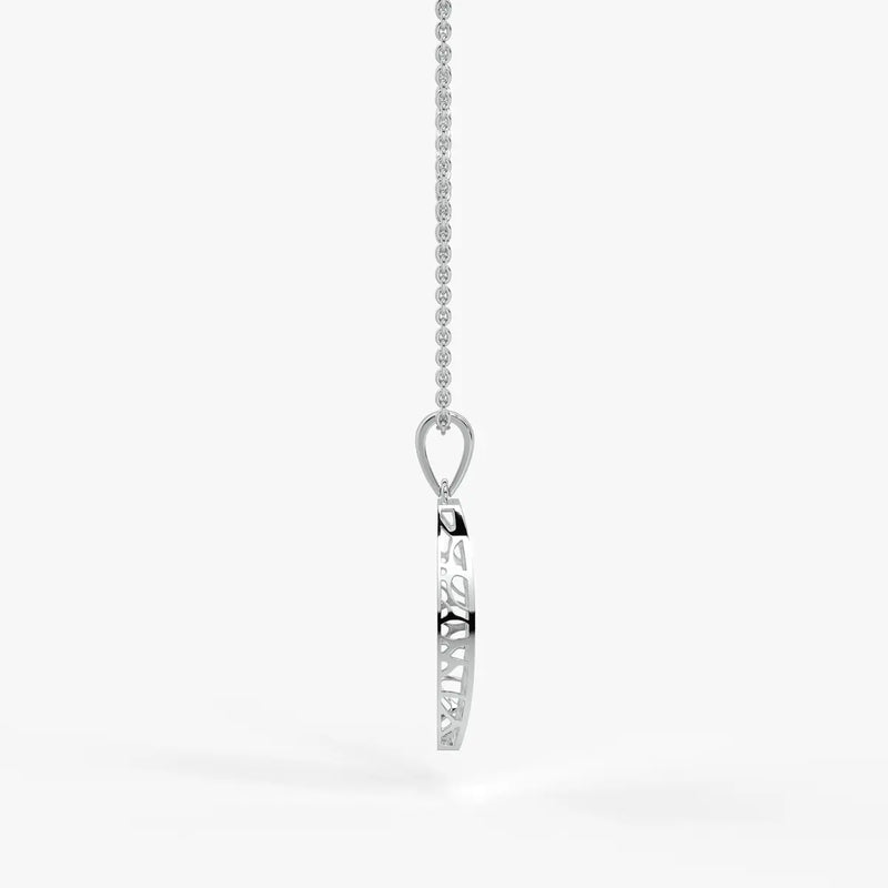 Oval Lattice Pendant