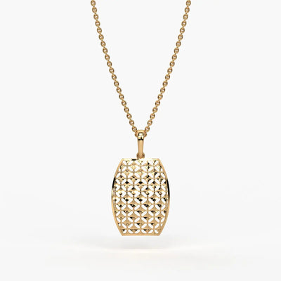 Oval Lattice Pendant