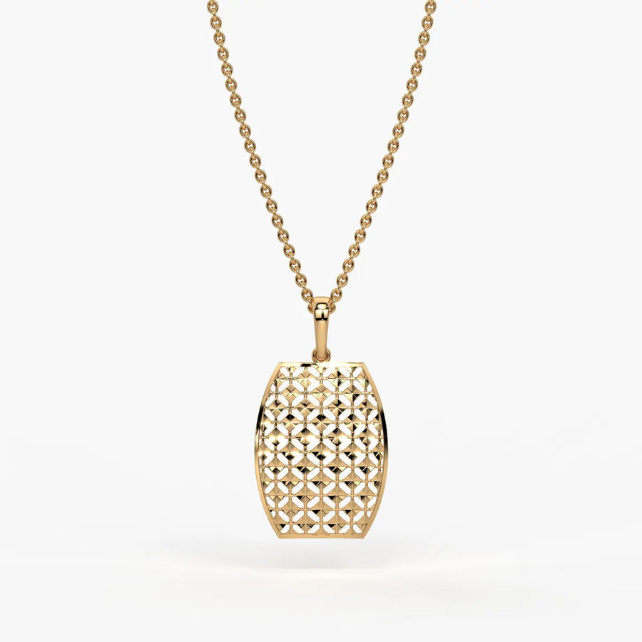Oval Lattice Pendant