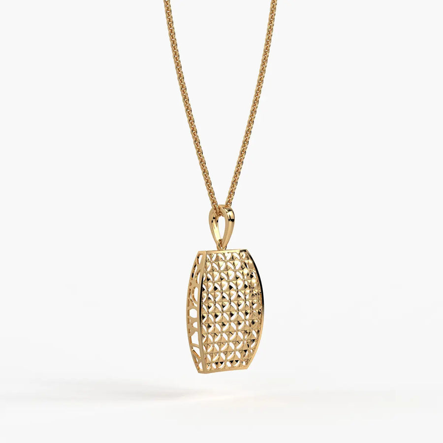 Oval Lattice Pendant