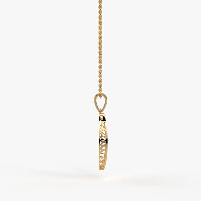 Oval Lattice Pendant