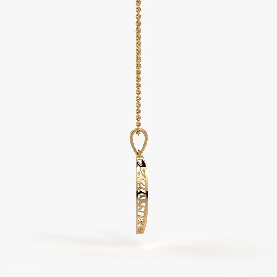 Oval Lattice Pendant