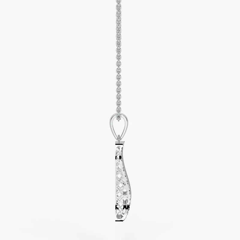 Rectangular Lattice Bar Drop Pendant