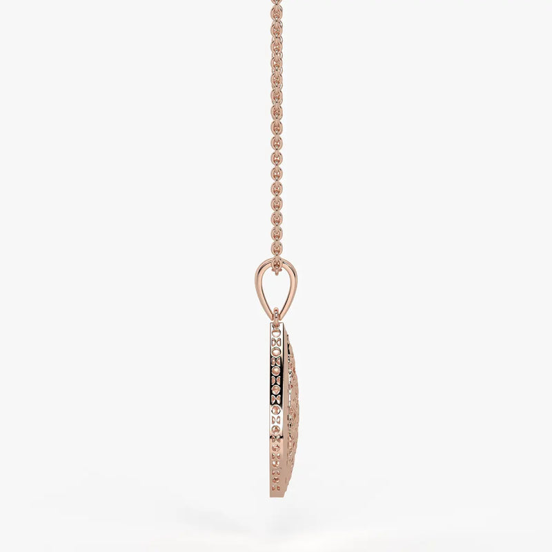 Geometric Lattice Drop Pendant